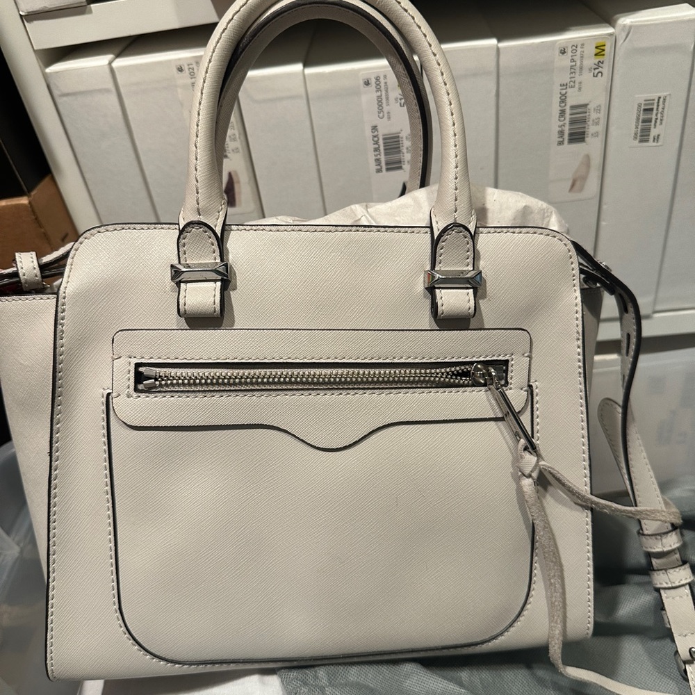 Rebecca minkoff mini Avery tote grey